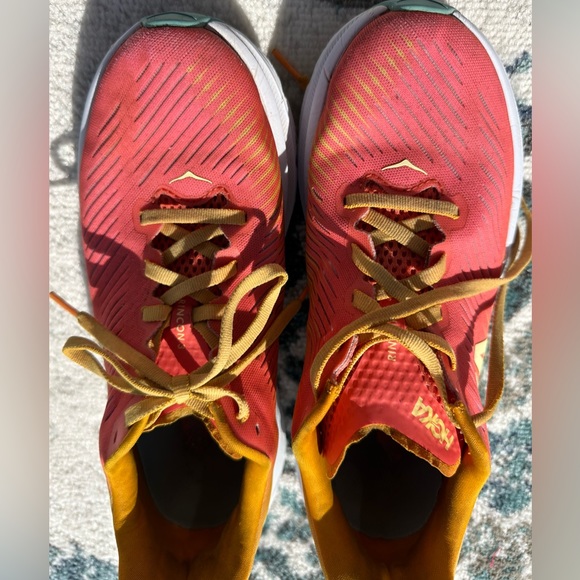 Hoka Rincon 3 Camellia/ Radiant Yellow size 8B - Picture 7 of 11